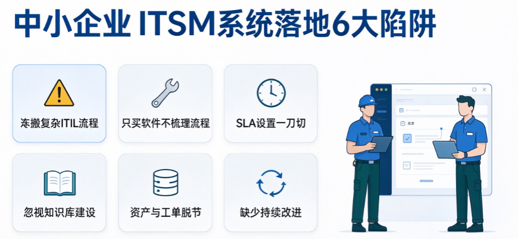 中小企业上 ITSM 系统最容易踩的 6 大陷阱,很多企业上线后直接弃用(2026)